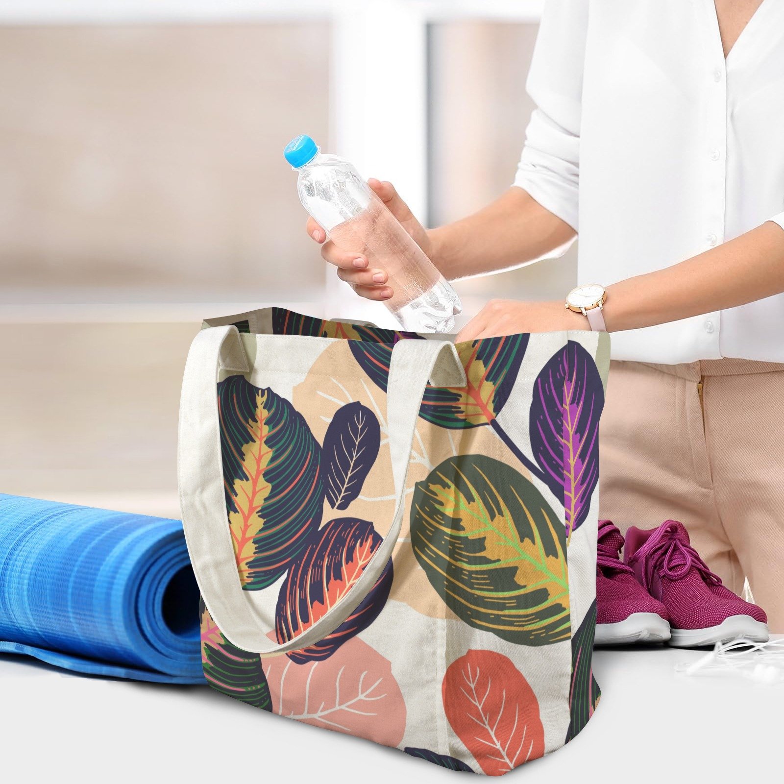 Yoga Tote bag shopping tote travel bag tote - Image 5