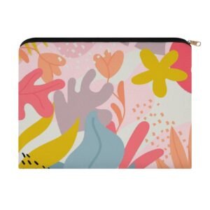 Big pouch floral abstract pattern 8.9"(L) × 6.5"(W)