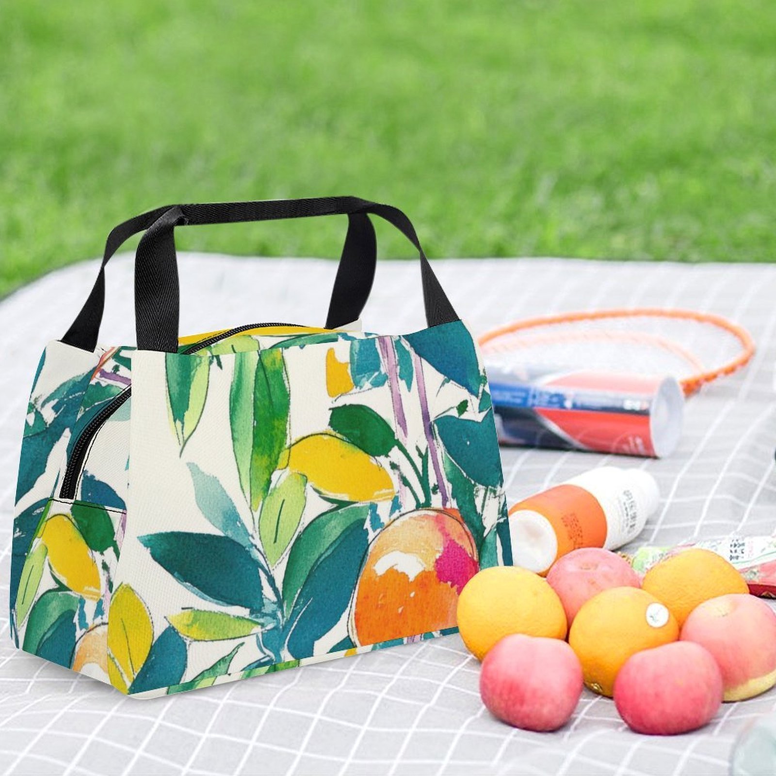 Reusable water resistant lunch bag tote for work, picnics, outdoor, traveling or shopping easy carry - Image 6