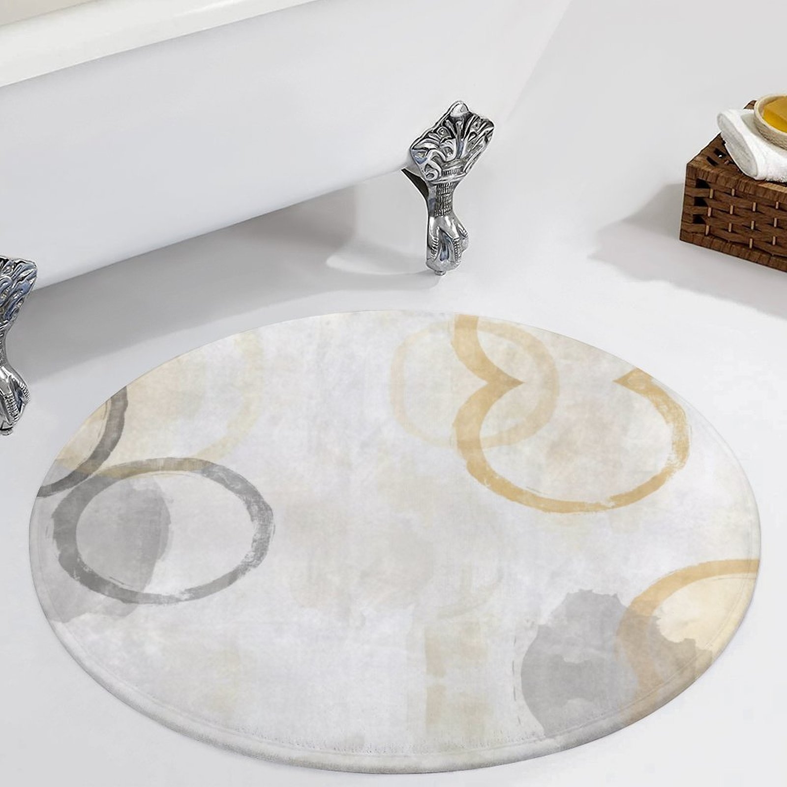 Design Velvet Floor Mat 90*90cm - Image 2