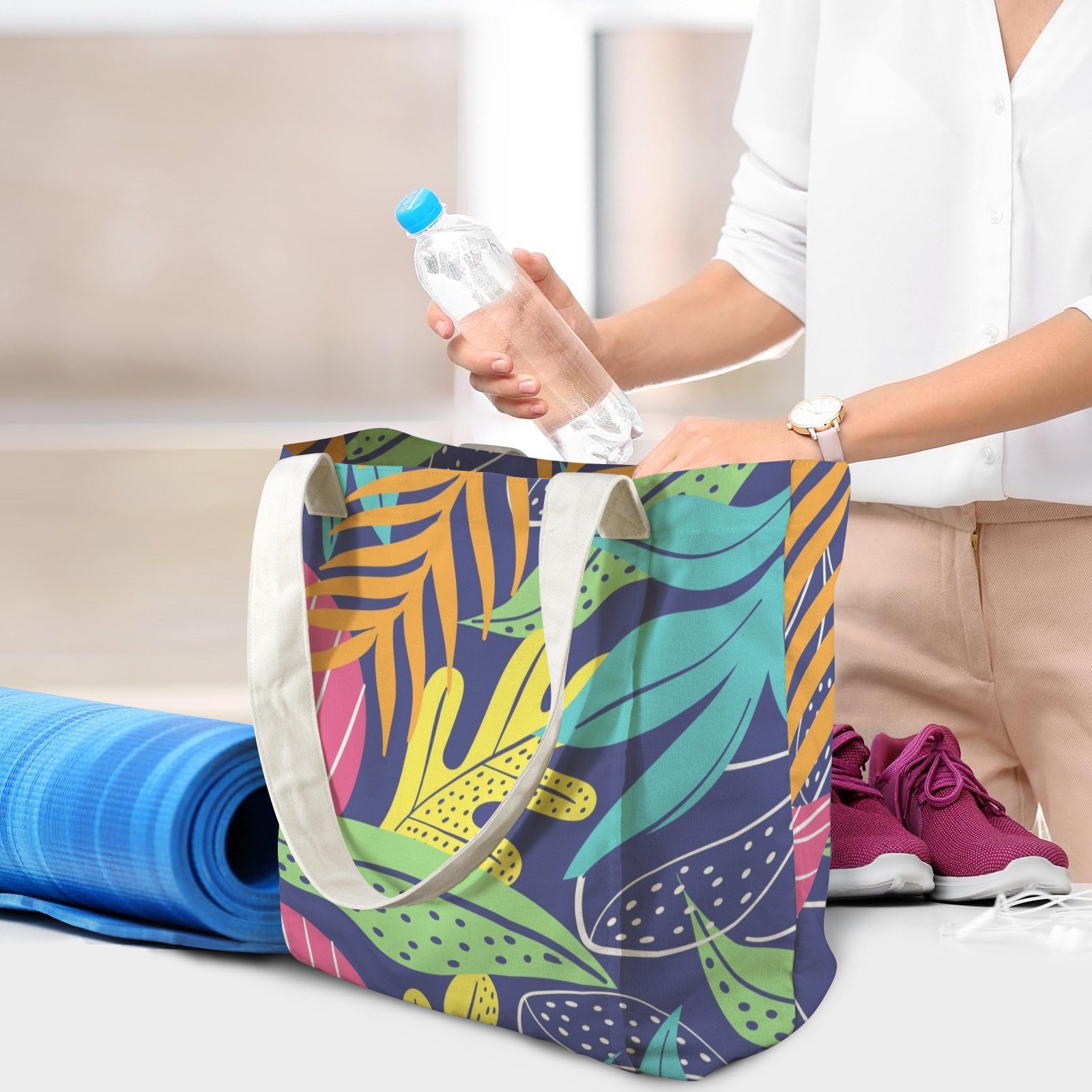 Yoga Tote bag shopping tote travel bag tote - Image 5