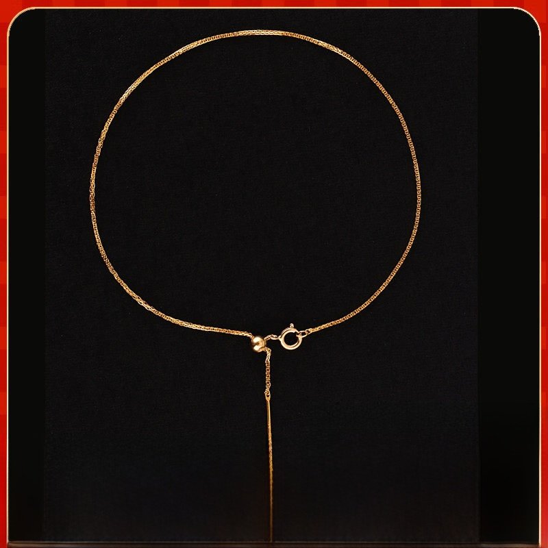 Adjustable 18K Gold Chain Bracelet - Image 2