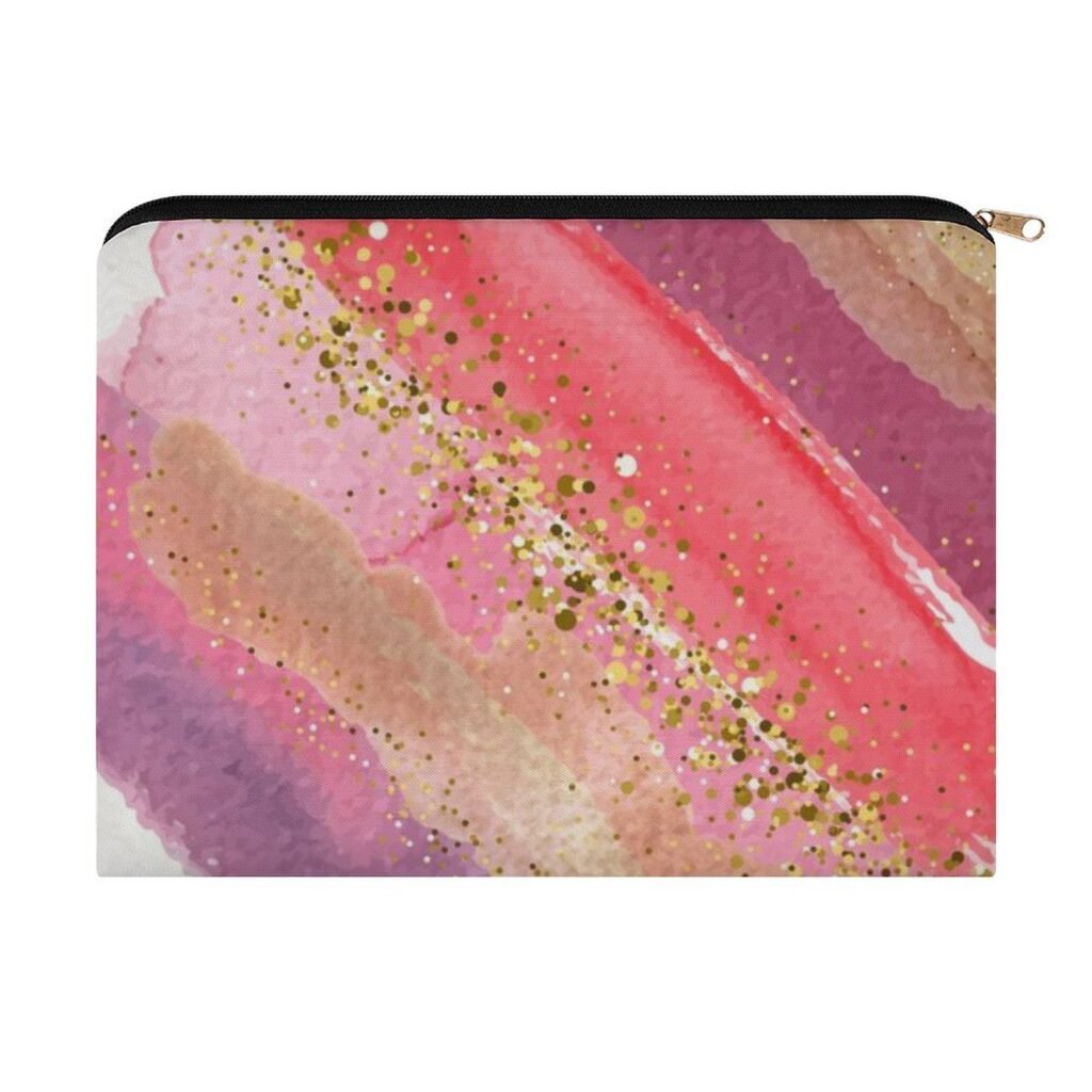 Big pouch floral abstract pattern 8.9"(L) × 6.5"(W)