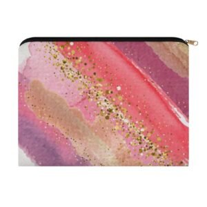 Big pouch floral abstract pattern 8.9"(L) × 6.5"(W)