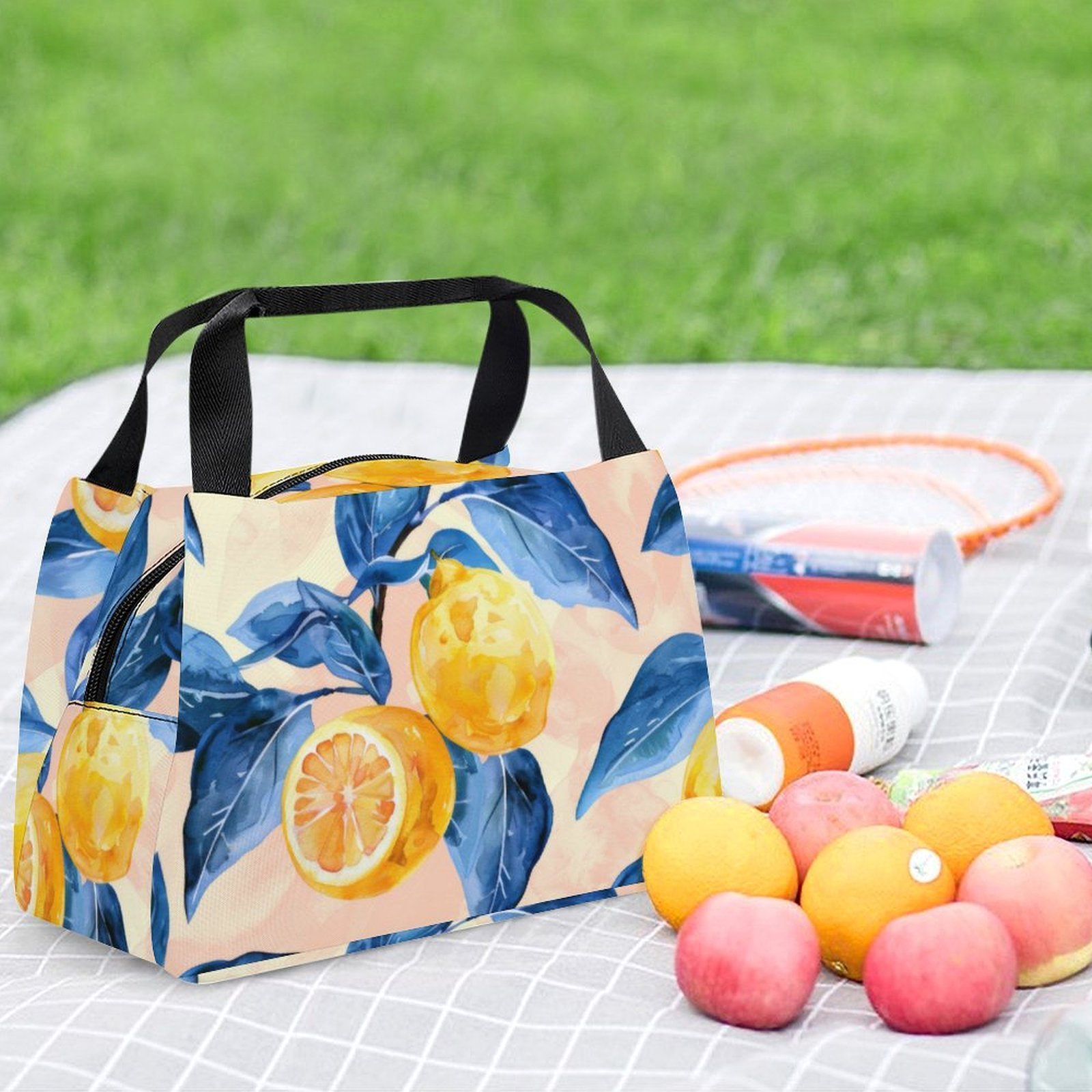 Reusable water resistant lunch bag tote for work, picnics, outdoor, traveling or shopping easy carry - Image 6