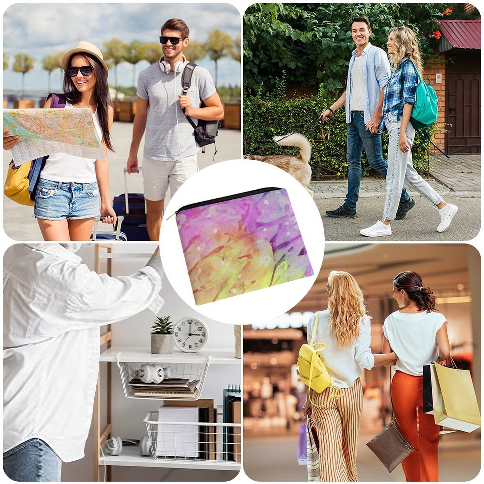 Big pouch bag purse graphics print 8.9"(L) × 6.5"(W) - Image 4