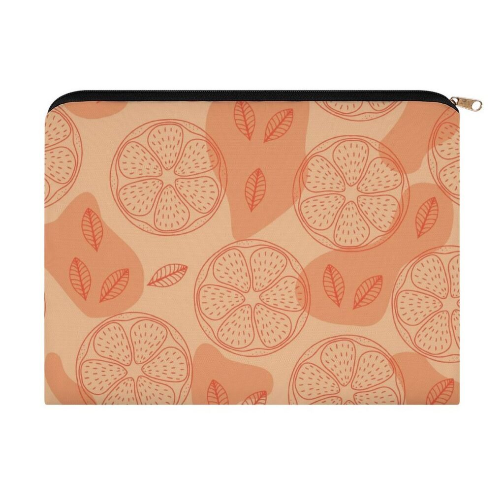 Big pouch floral abstract pattern 8.9"(L) × 6.5"(W)