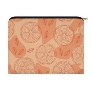 Big pouch floral abstract pattern 8.9"(L) × 6.5"(W)