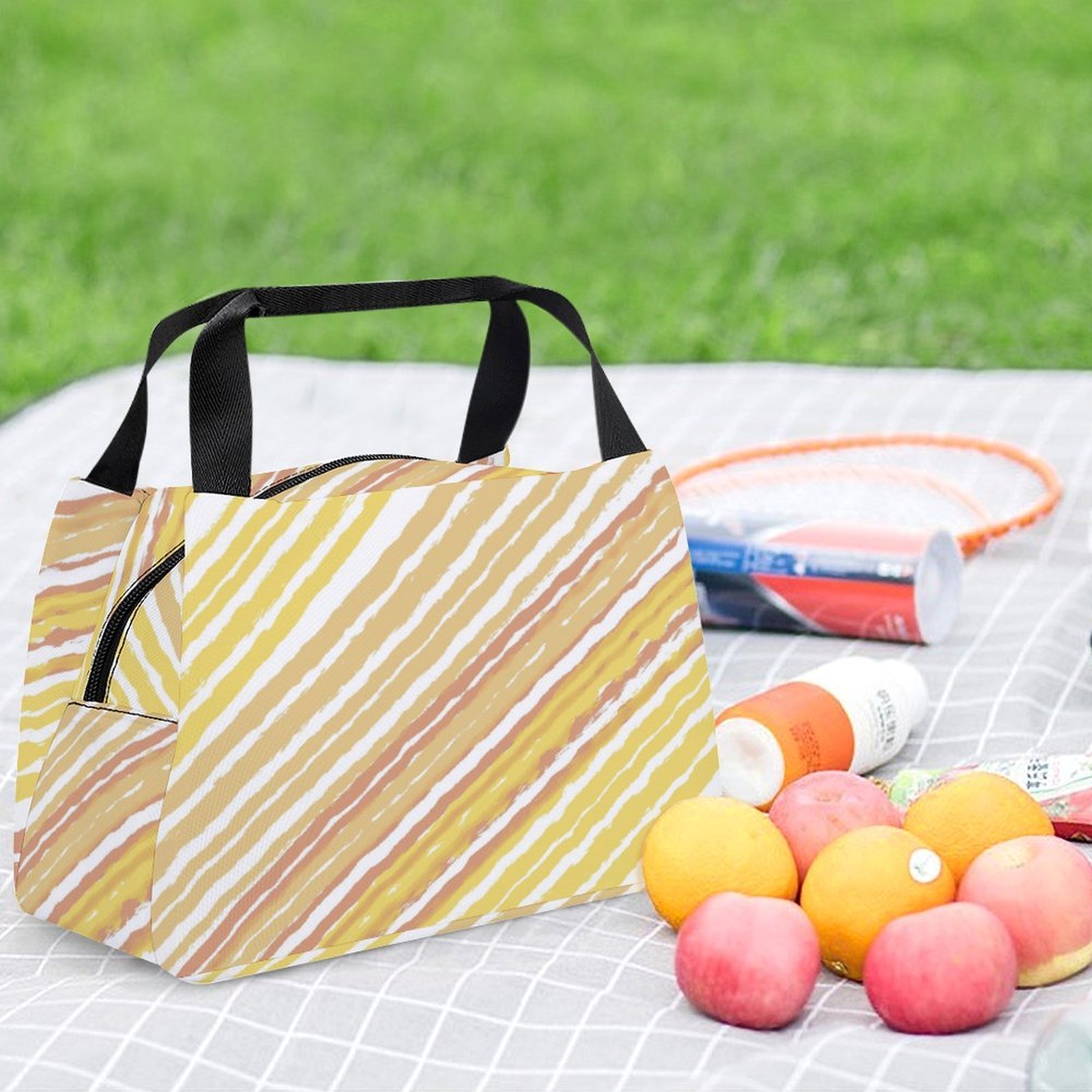 Reusable water resistant lunch bag tote for work, picnics, outdoor, traveling or shopping easy carry - Image 6