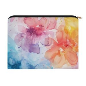 Big pouch bag floral graphics 8.9"(L) × 6.5"(W)