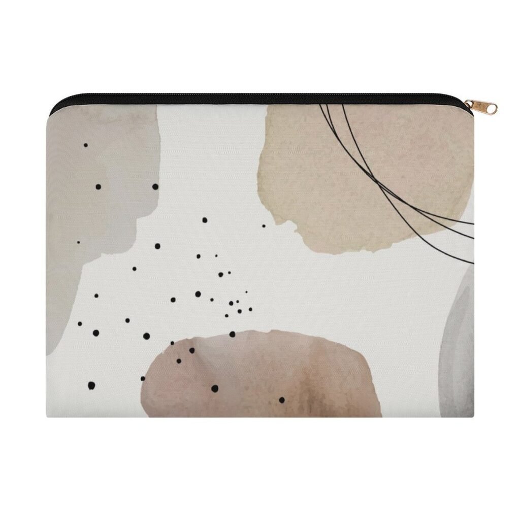 Big pouch floral abstract pattern 8.9"(L) × 6.5"(W)
