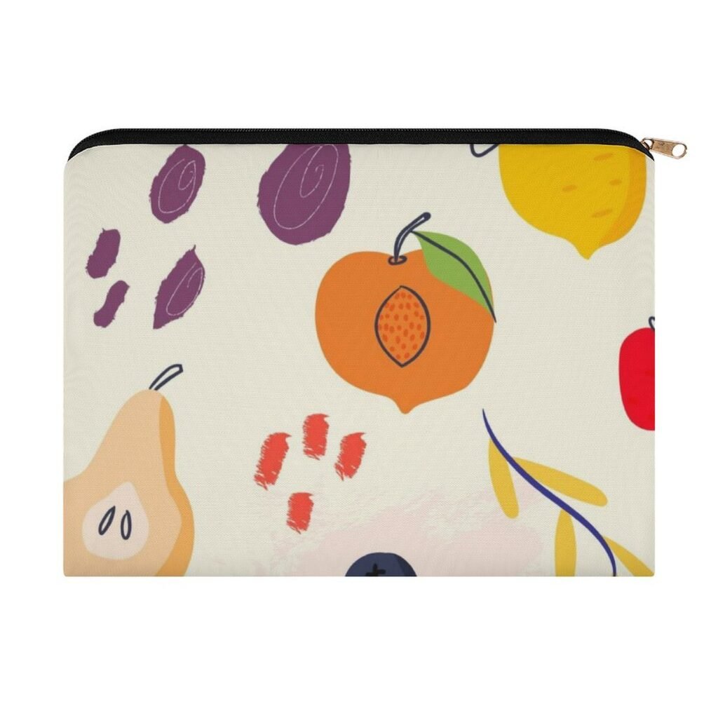 Big pouch floral abstract pattern 8.9"(L) × 6.5"(W)