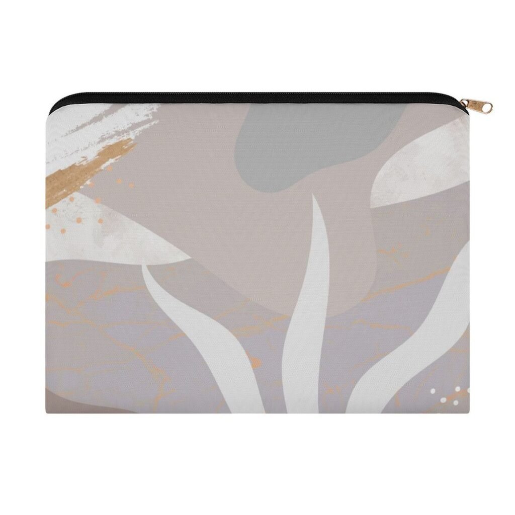 Big pouch floral abstract pattern 8.9"(L) × 6.5"(W)