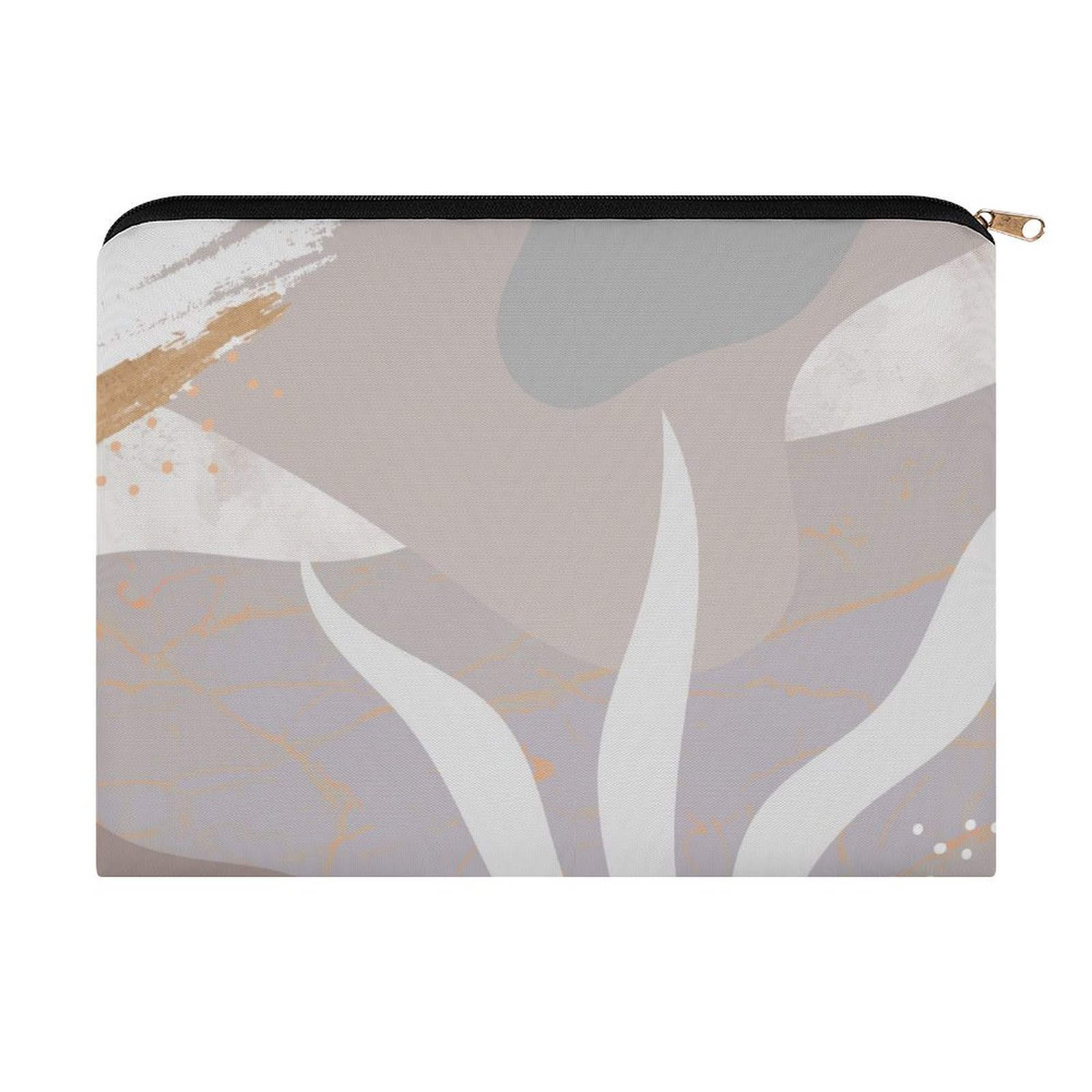 Big pouch floral abstract pattern 8.9"(L) × 6.5"(W)
