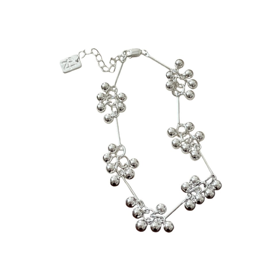 High quality pure silver Grape Bunch Sterling Silver Bracelet - Image 5