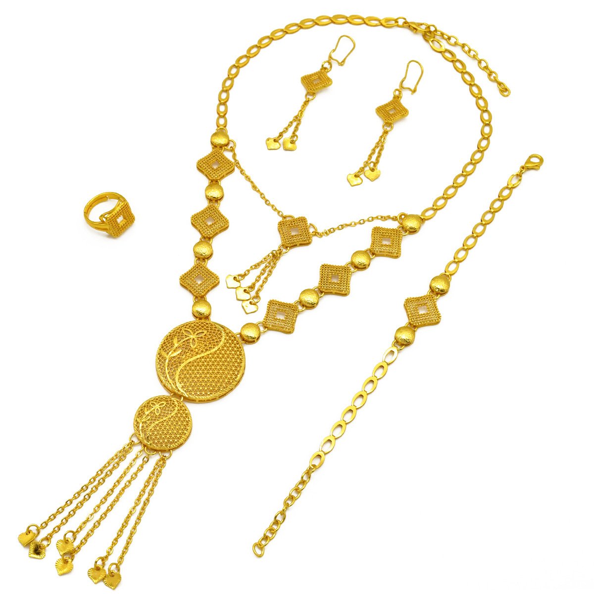 Eastern Style Gold Plated Jewelry Set - Image 3
