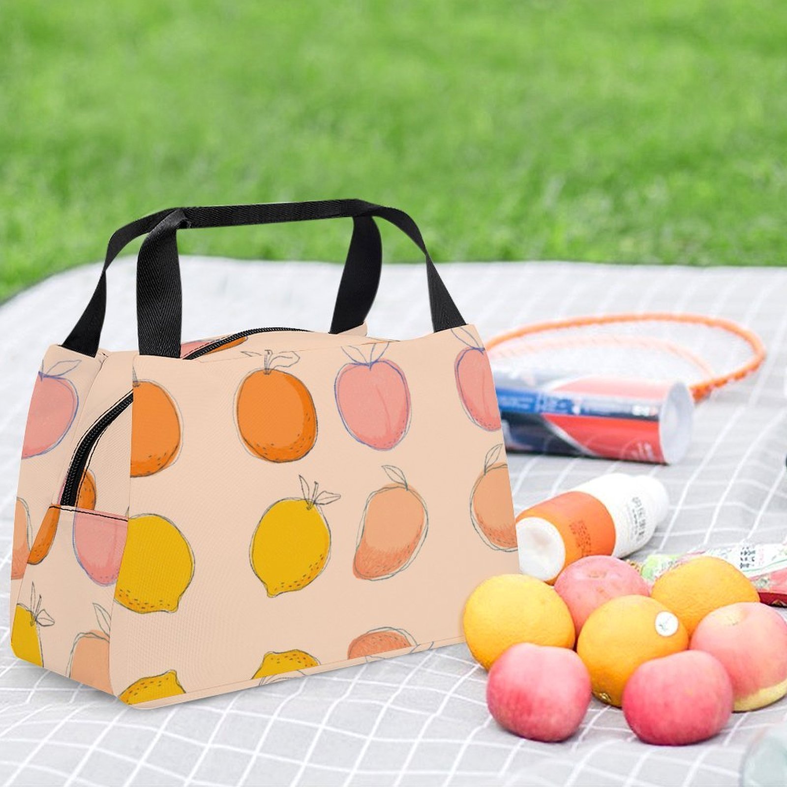Reusable water resistant lunch bag tote for work, picnics, outdoor, shopping or traveling - Image 6