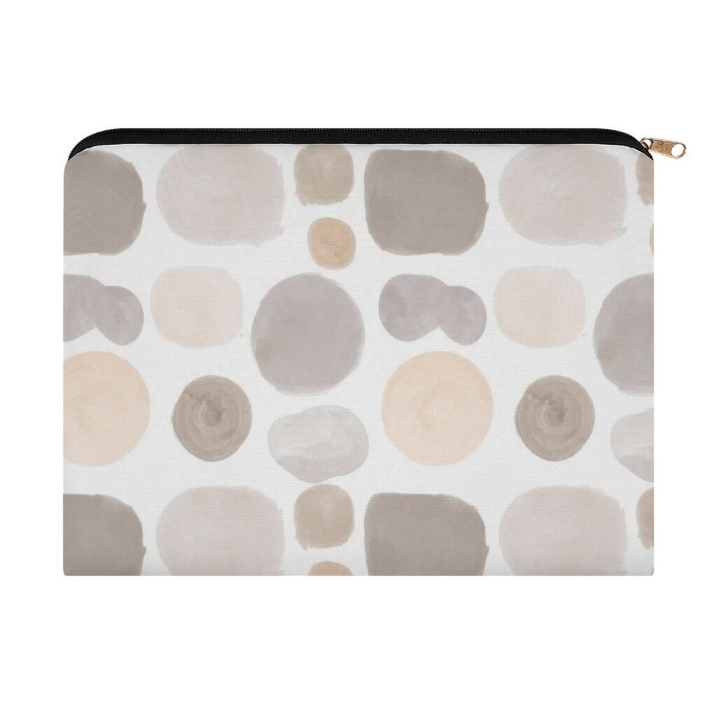Big pouch floral abstract pattern 8.9"(L) × 6.5"(W)
