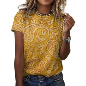 floral All-Over Print Women's Cotton T-Shirt