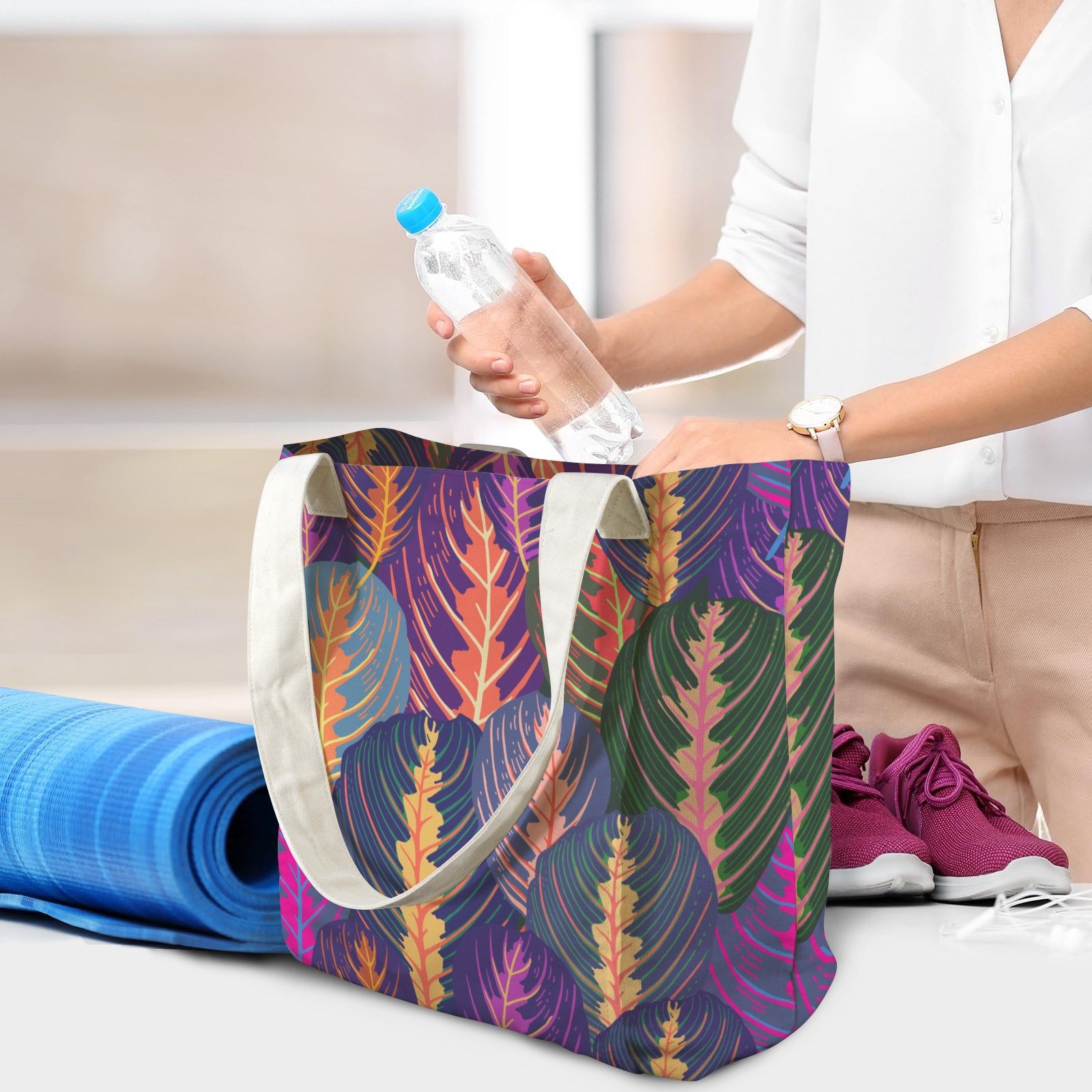 Yoga Tote bag shopping tote travel bag tote - Image 5