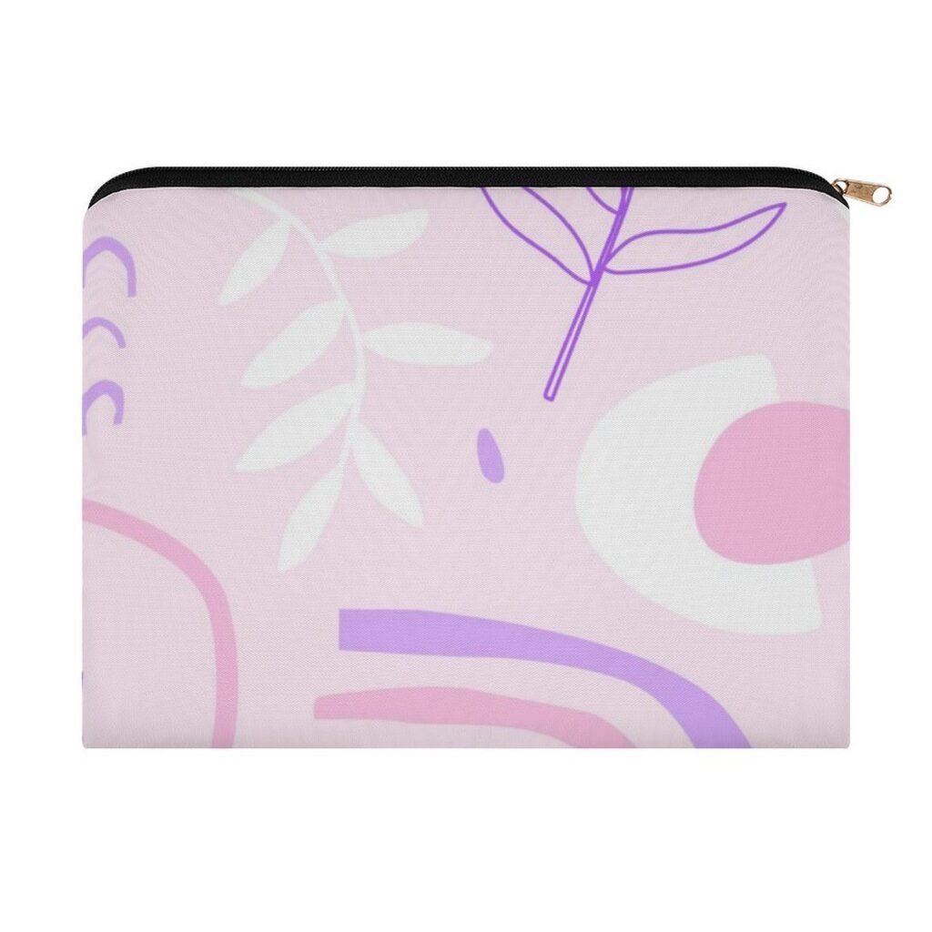 Big pouch floral abstract pattern 8.9"(L) × 6.5"(W)