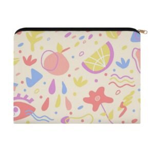 Big pouch floral abstract pattern 8.9"(L) × 6.5"(W)