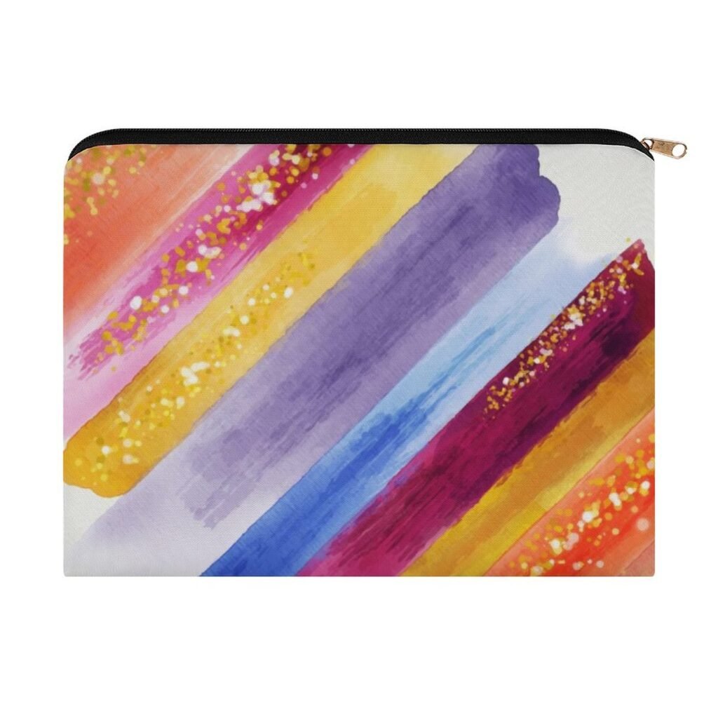 Big pouch floral abstract pattern 8.9"(L) × 6.5"(W)