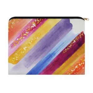Big pouch floral abstract pattern 8.9"(L) × 6.5"(W)