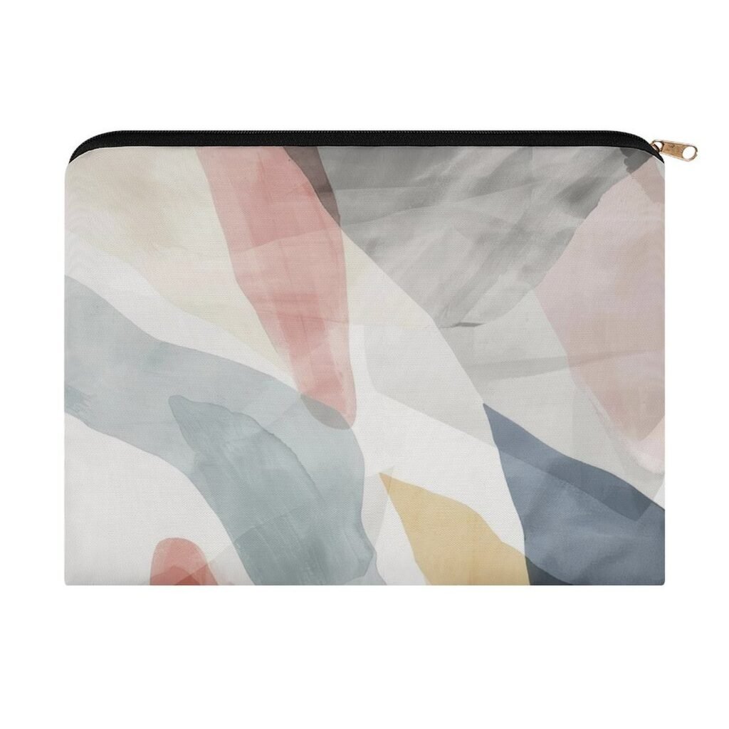 Big pouch floral abstract pattern 8.9"(L) × 6.5"(W)