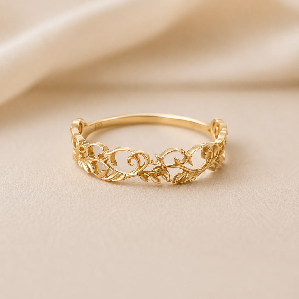 10k pure gold ring
