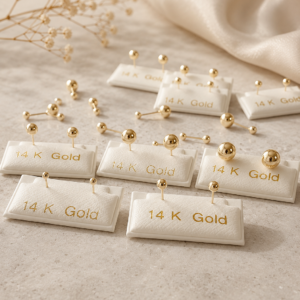14K pure gold Ear Studs
