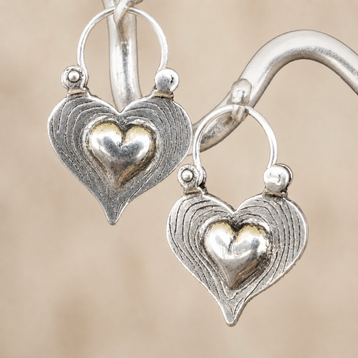 Ethic designed floral silver Alloy Earrings - Image 7