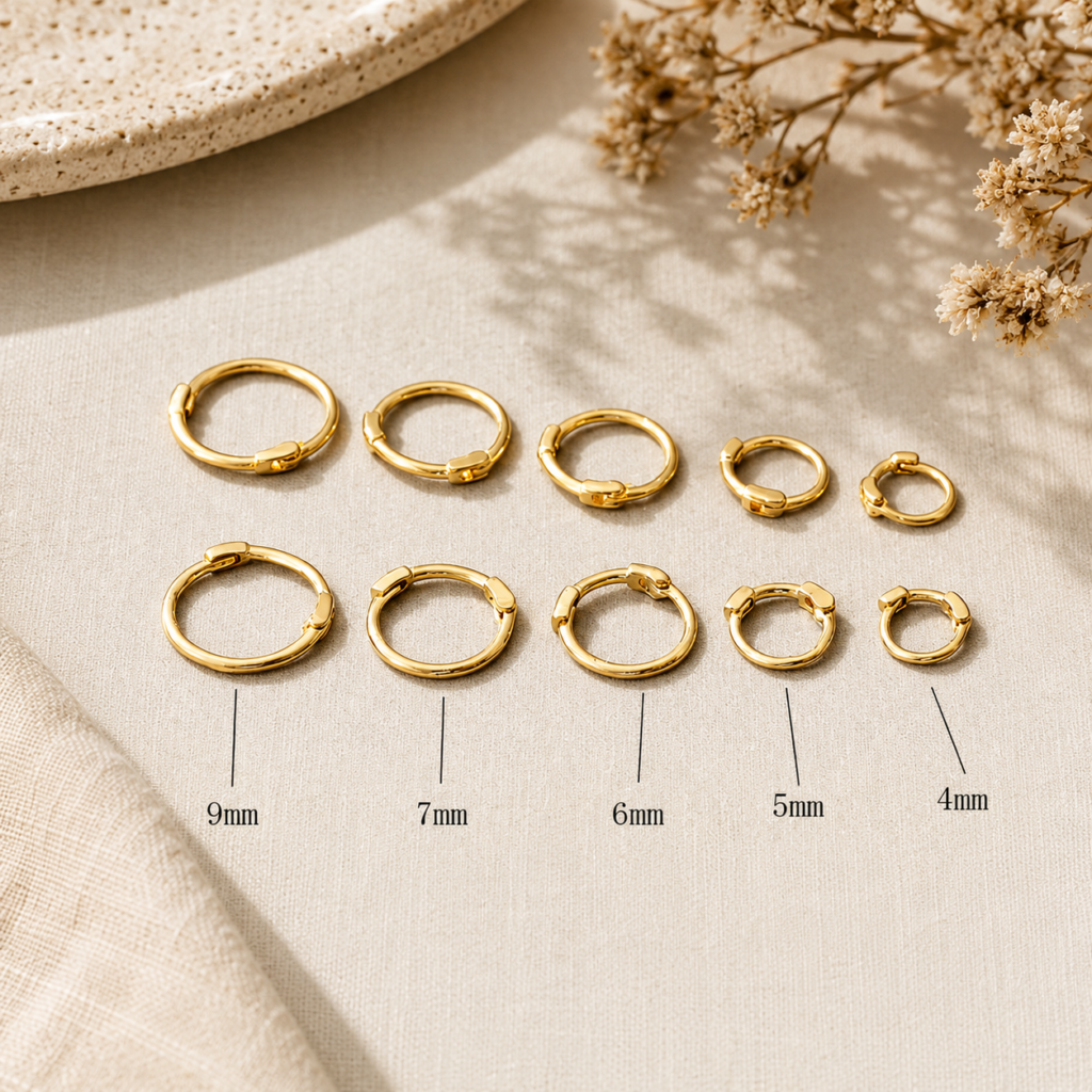 Hoop pure Gold Earrings