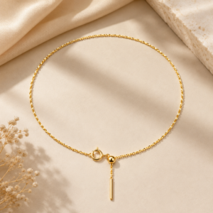 Adjustable 18K Gold Chain Bracelet