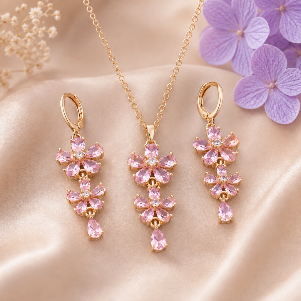 Earrings and Necklace Set