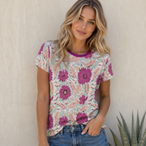 Design All-Over Print Women's Cotton T-Shirt