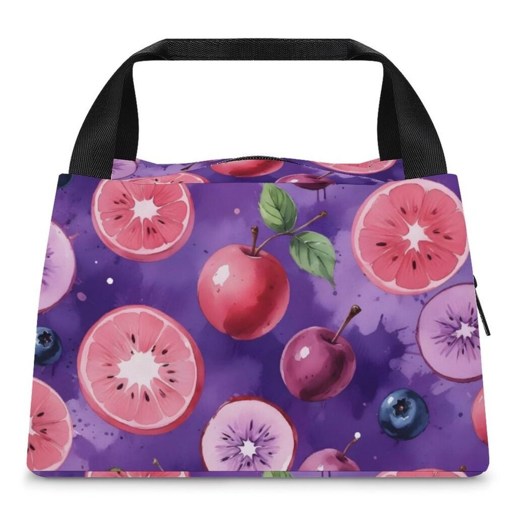 Reusable water resistant lunch bag tote for work, picnics, outdoor, traveling or shopping easy carry