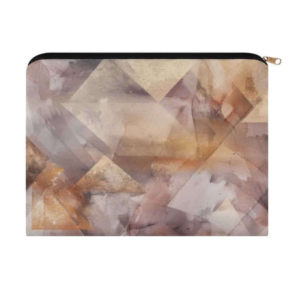 Big pouch floral abstract pattern 8.9"(L) × 6.5"(W)