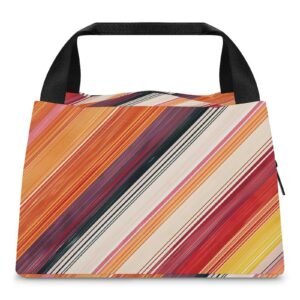 Reusable water resistant  lunch bag tote for work, picnics, outdoor, traveling or shopping easy carry