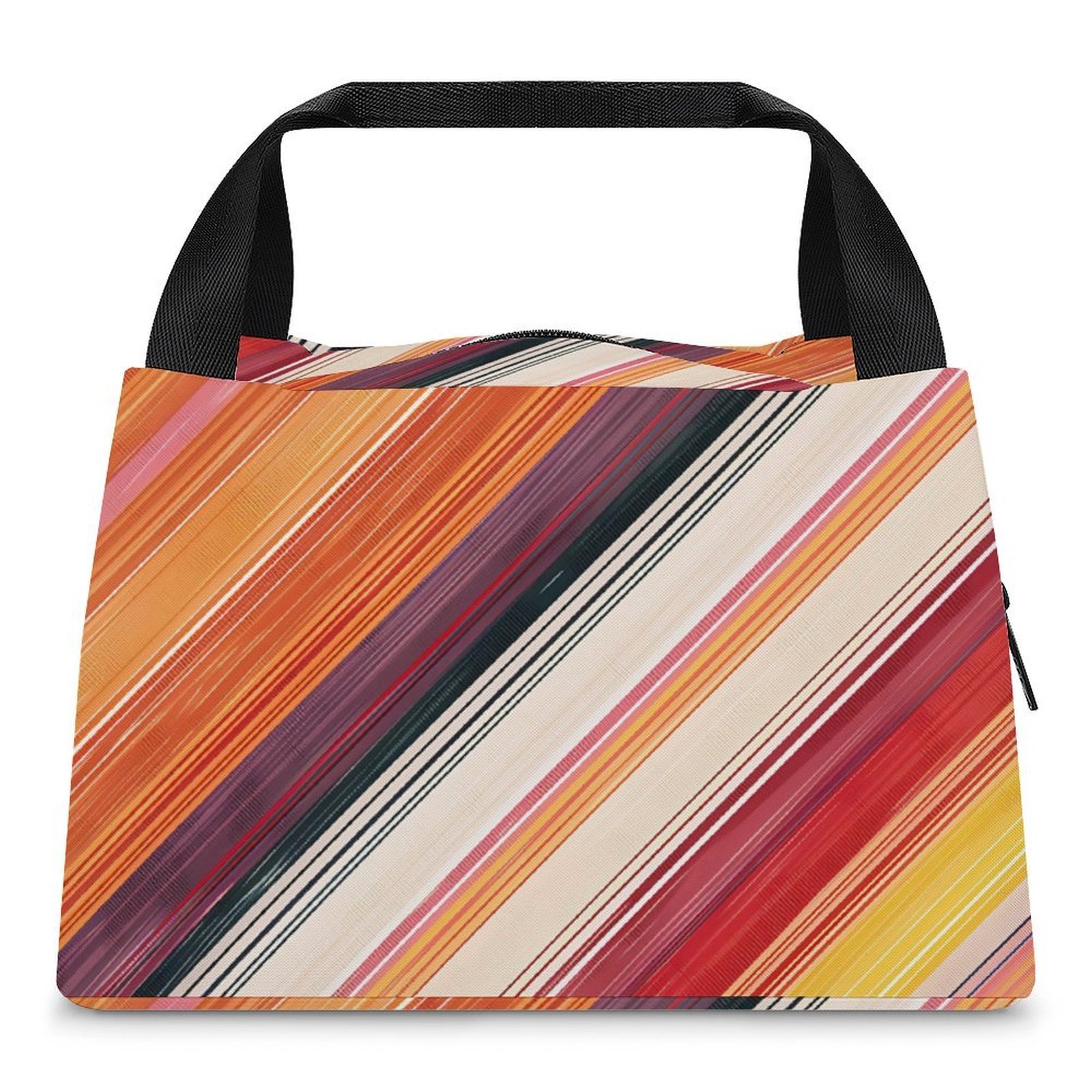 Reusable water resistant lunch bag tote for work, picnics, outdoor, traveling or shopping easy carry