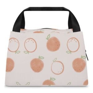 Reusable water resistant  lunch bag tote for work, picnics, outdoor, traveling or shopping easy carry