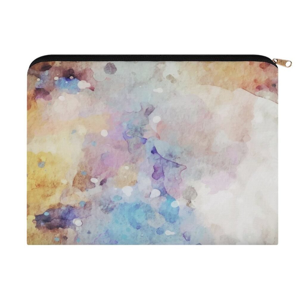 Big pouch floral abstract pattern 8.9"(L) × 6.5"(W)