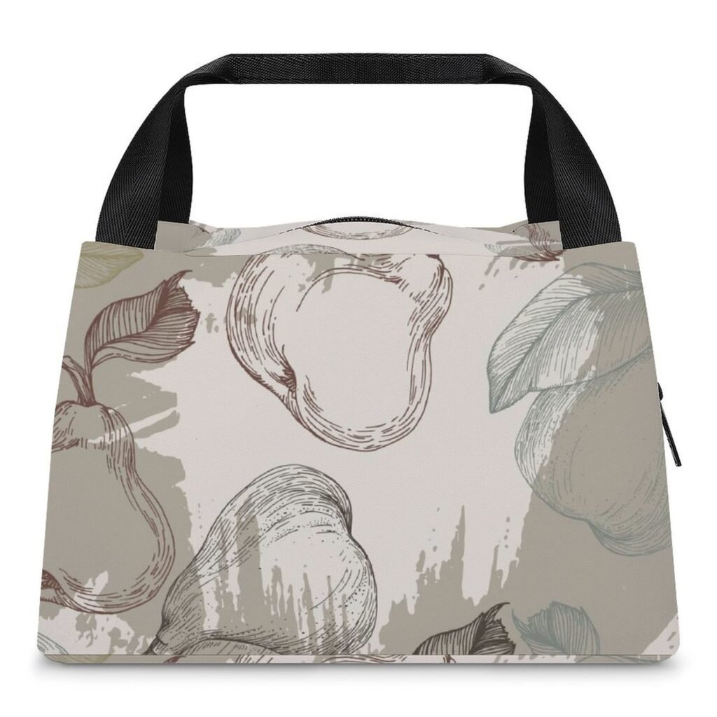 Reusable water resistant  lunch bag tote for work, picnics, outdoor, traveling or shopping easy carry