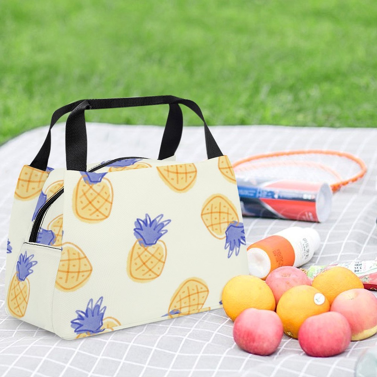 Reusable water resistant lunch bag tote for work, picnics, outdoor, traveling or shopping easy carry - Image 6
