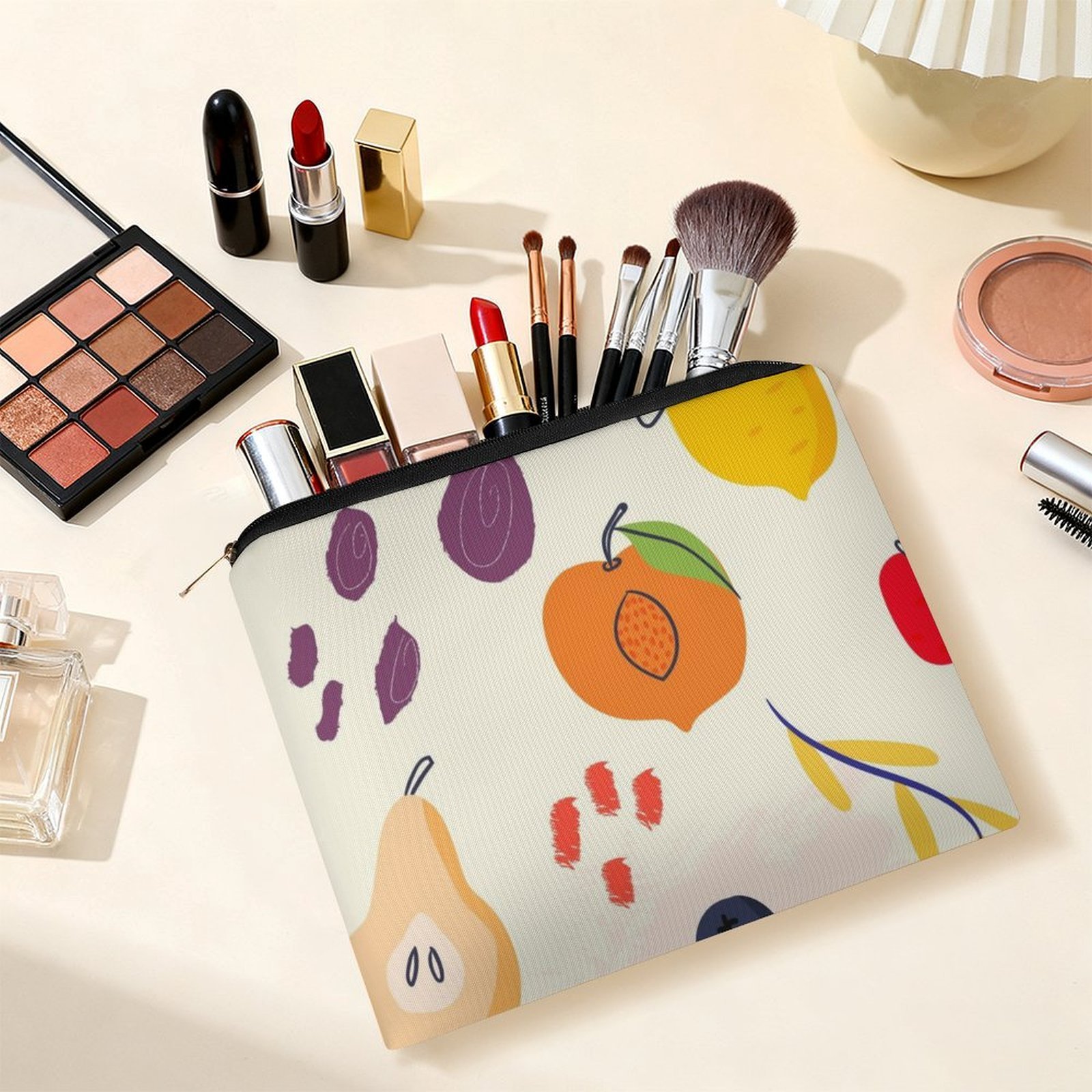 Big pouch floral abstract pattern 8.9"(L) × 6.5"(W) - Image 6
