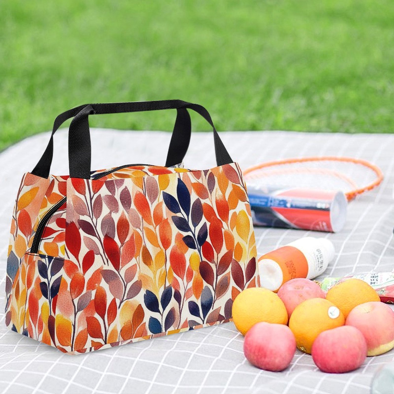 Reusable water resistant lunch bag tote for work, picnics, outdoor, traveling or shopping easy carry - Image 6