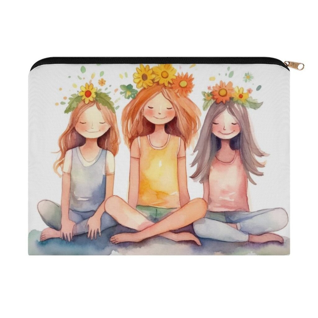Big pouch bag girls graphics 8.9"(L) × 6.5"(W)
