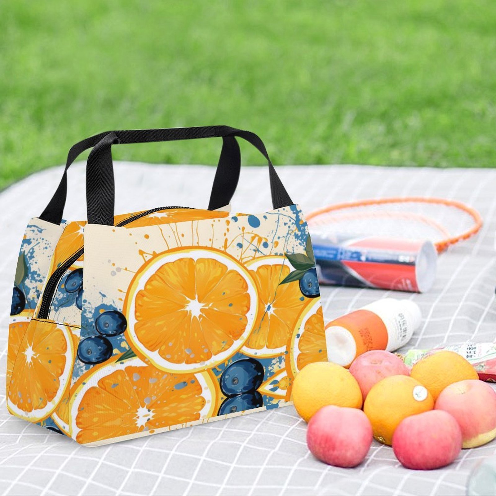 Reusable water resistant lunch bag tote for work, picnics, outdoor, traveling or shopping easy carry - Image 6
