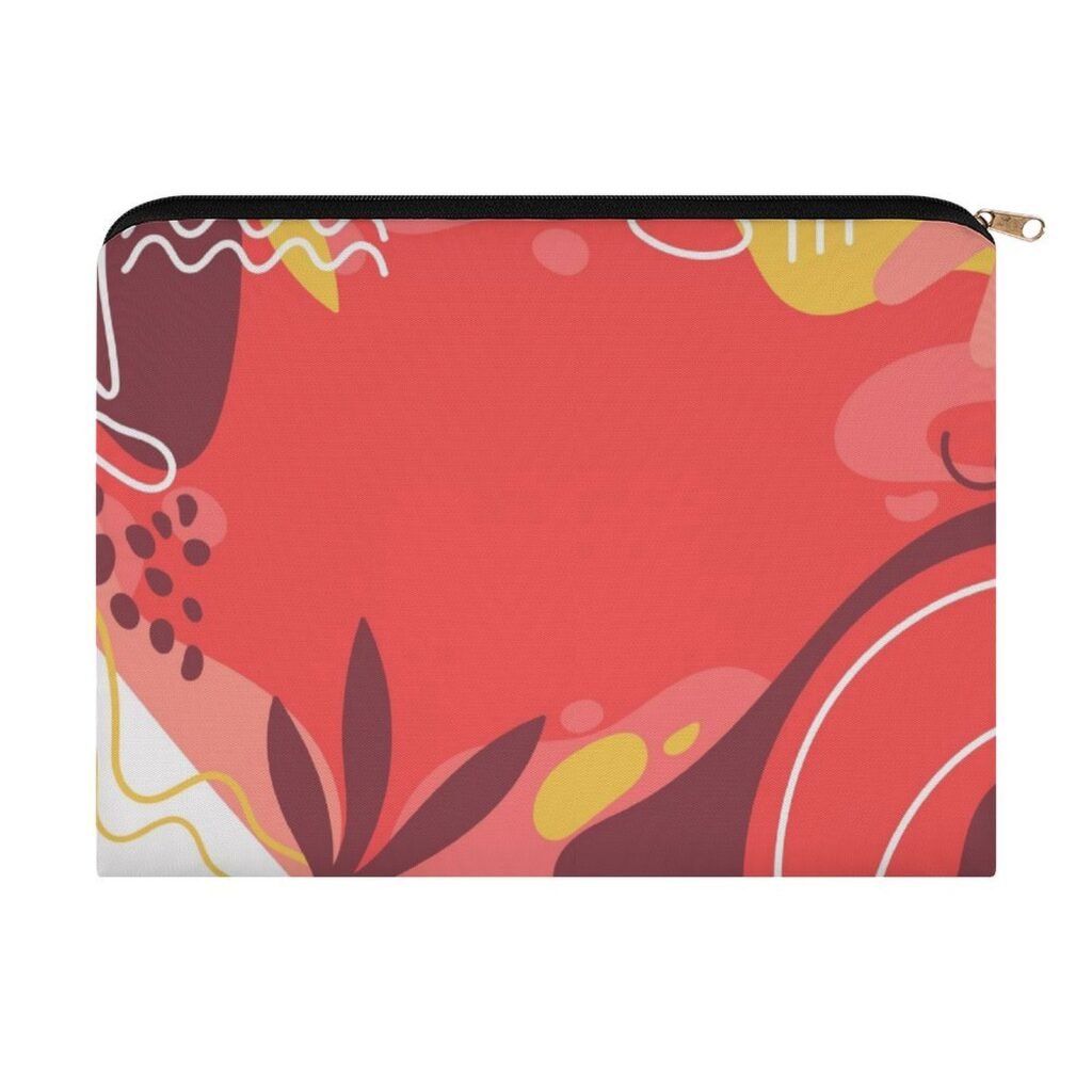 Big pouch floral abstract pattern 8.9"(L) × 6.5"(W)