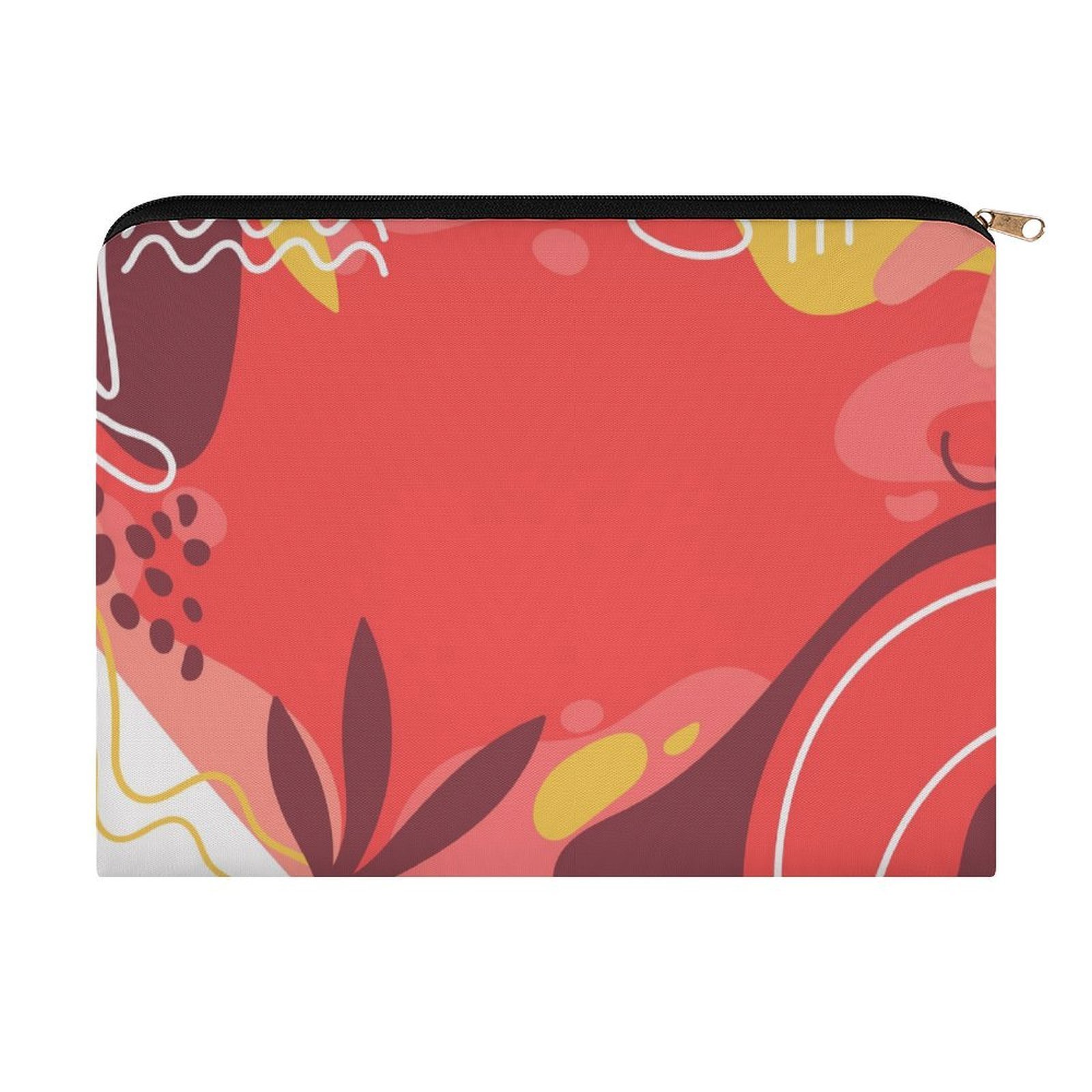 Big pouch floral abstract pattern 8.9"(L) × 6.5"(W)